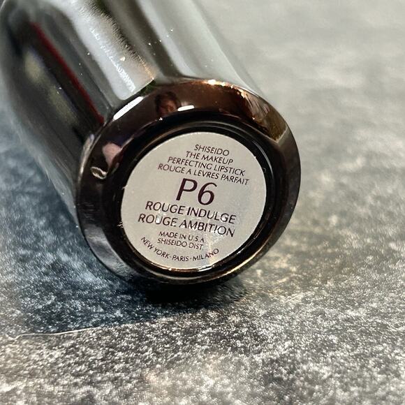 NIB Shiseido The Makeup Perfecting Lipstick P6 ROUGE AMBITION 4g HTF - Picture 4 of 9